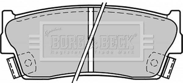 BORG & BECK Комплект тормозных колодок, дисковый тормоз BBP1228